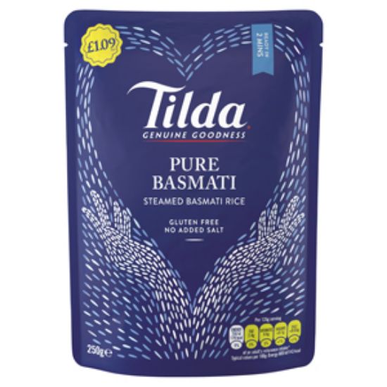 Picture of Tilda Express Rice Plain Basmati 250g x6